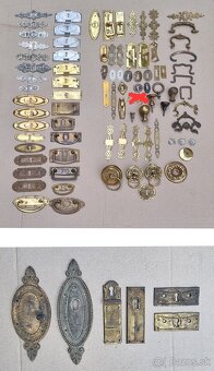 Starožitné nábytkové kovanie - 6