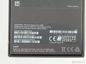 PREDAM/ VYMENIM IPHONE 8 64GB/ TOP STAV/ OCHRANNE SKLO - 6