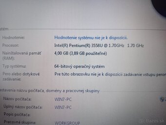 predám 15,6" notebook chiliGREEN / 4gb ram / Windows 7 - 6