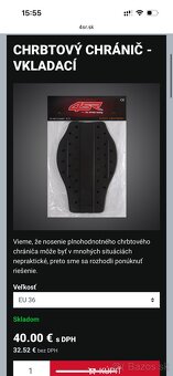 4SR Waxed Classic velkosť 50 + chrbtový chránič level 2 - 6