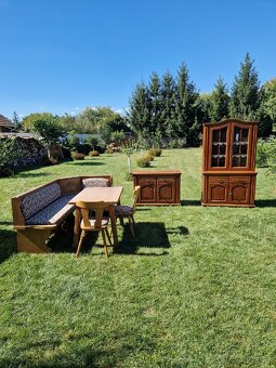 Rohová lavica, jedálenský set - 6
