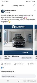 Fiat tipo 1,4 b sk auto len 77 000 km - 6