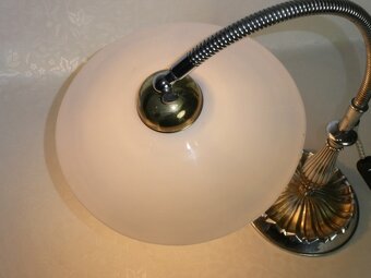 Stolová art deco lampa chrom - 6