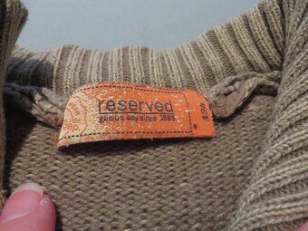 Teplá oranžovohnedá vesta + sveter - veľ. 128 - 6