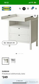 IKEA Sundvik - komoda a prebaľovací pult - 6
