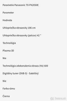 Panasonic TX-P42X50E - 6