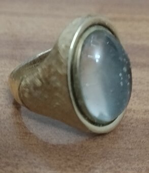 Pánsky prsteň zo žltého kovu - 6