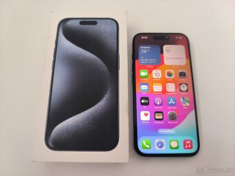 apple iphone 15 PRO 128gb Blue Titainum / Batéria 94% - 6