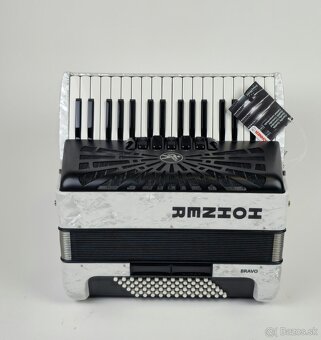 Nový akordeón Hohner Bravo 72bas, 3 hlas + záruka - 6