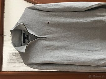 TOMMY HILFIGER originál sivý pánsky svetrik XL - 6