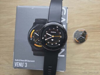 Garmin Venu 3 Slate/Black Band, top, zaruka - 6