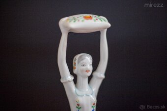 Porcelánová figúrka Hollohaza - Dievča s vankúšom - 6