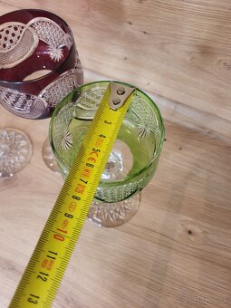 Brúsené krištáľové poháre - 6