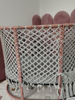 RUČNE ROBENÁ MAKRAME DETSKÁ POSTIEĽKA - 6