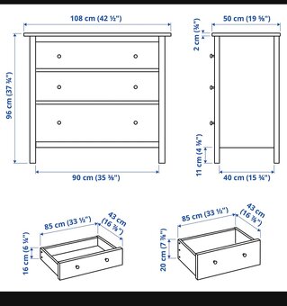 Hemnes komoda žltá - 6