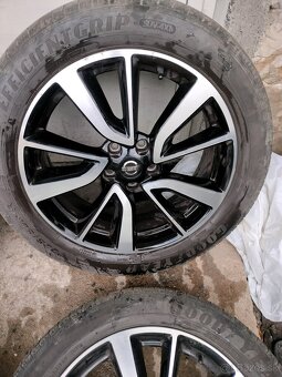 4ks alu disky orig. Nissan 5x114,3 R19 + snimače + pneu - 6