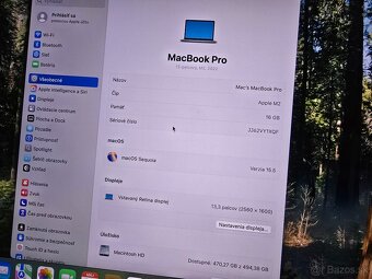 Macbook Pro 13 2022 s M2 procesorom 16gb ram a 512gb ssd dis - 6