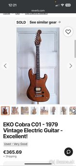 EKO C01 Elektrická gitara - 6