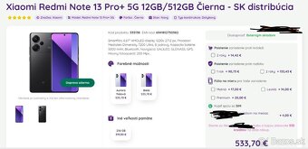 Xiaomi Redmi Note 13pro + 5G 12GB 512Gb záruka 12 mesiacov. - 6
