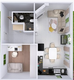 Bývanie v Malom Raji - 5-izbový poschodový byt v dvojdome - 6