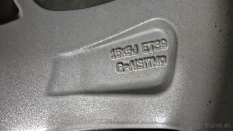 Hliníkové disky 4x100 r15 ET39 Toyota Yaris - 6