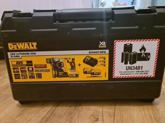 Kladivo DEWALT DCH172P2-GB + 2 batérie + kufor - 6