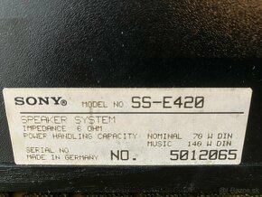 Sony SS-E420 - 3 pásmové reprosústavy - 6