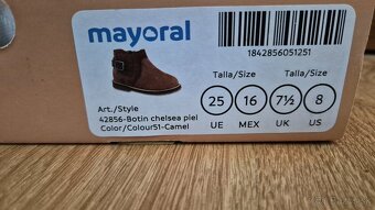 Mayoral botin chelsea piel  velkost 25 - 6