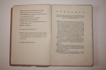 Karel Čapek: R.U.R. Rossum's Universal Robots (1.vydanie) - 6