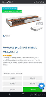 Matrac 100x200x21 a topper 200x200x7 - 6