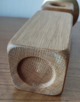 Dizajnový drevený svietnik - 6