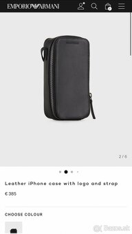 Emporio Armani phone case / taska na telefon crossbody koža - 6