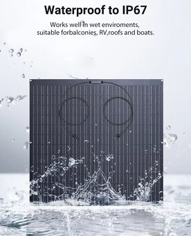 960W-4ks,monokryš.flexibilný solárny panel na balkon/karavan - 6