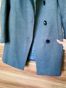 Antracitový prechodný kabát, S-M, nový - 6