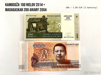 ROZPREDAJ ZBIERKY - bankovky UNC - SADY BANKOVIEK, sada T - 6