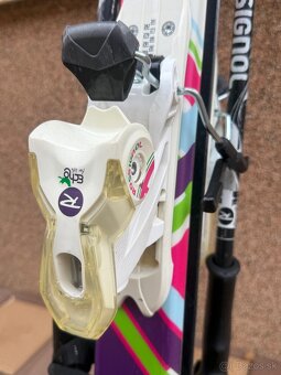 Dievčenské zjazdové lyže Rossignol+palice - 6