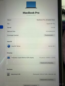 Apple MacBook Pro 16 M1 / 16 GB RAM / 1 TB SSD - 6