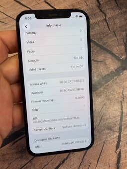 iPhone 12 pro 128 blue batéria 100% originál stav - 6