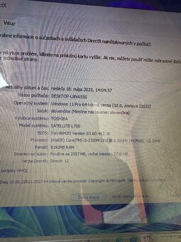 Predám notebook Toshiba Satellite L750-1MK - 6