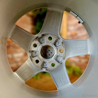 Alu R16 5x112 orig. AUDI + zimné pneu 205/55 R16 - 6