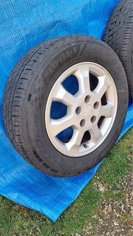 Predám 4x hliníkové disky + letné pneumatiky 195/65 R15 - 6