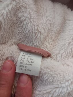 Detský ružový zimný overal/kombinéza H&M - 6