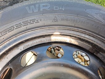 6,5x16 5x112 ET50 plechové disky 205/55 R16 zimné - 6