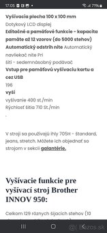 Vyšívací stroj Brother - 6