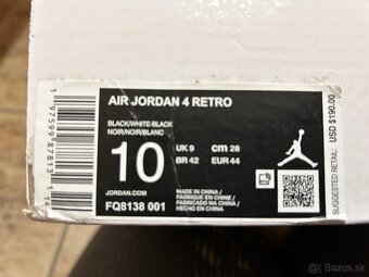 Nové nike 4 Jordan v.42/43 (vd 28cm) - 6