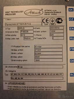 Plynový kotol ATTACK 25PLQ - 6