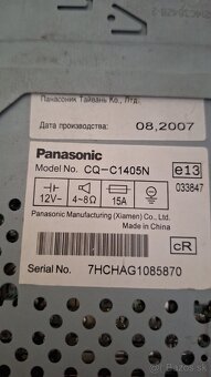 Predm autoradio Panasonic - 6