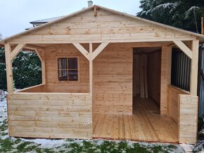 Záhradná drevené chatka 3.5x5m DOPRAVA ZDARMA - 6