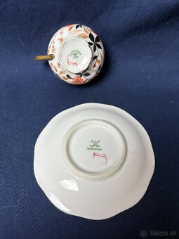 Stará porcelánová šálka s podšalkou Pirkenhammer - 6