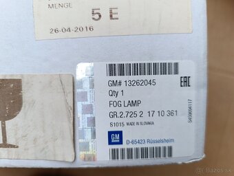 Predné pravé hmlové svetlo Opel Meriva A - 6